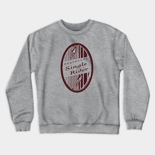 Perpetual Single Rider Crewneck Sweatshirt by NoMidnightPodcast